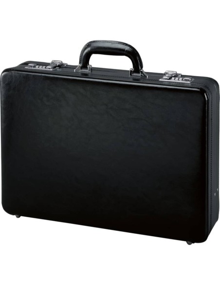 Valigetta ventiquattrore con fondo espandibile Alassio TAORMINA in pelle 45x11x32,5 cm nero - 41033