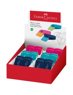 Gomma Faber Castell mini Sleeve 3 colori assortiti pastello - 182445 2