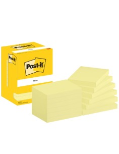 Foglietti Post-it® Canary Yellow 100% PEFC 100 ff/blocchetto - 12 blocchetti/confezione - 657 CY 2