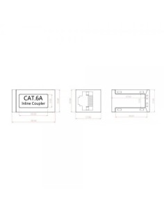 Accoppiatore Cat.6A 10GE RJ45 STP 2