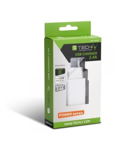 Caricatore Alimentatore USB-A da Muro 5V 2.4A per Smartphone o Tablet 2