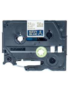 NASTRO IN TESS 12 MM ORO SU BLU 4M 2