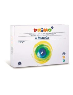 6 COLORI TEMPERA A DITA  250G