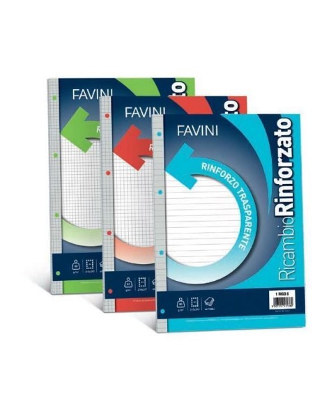 RICAMBI RINFORZATI A4 80G 40FF 4M