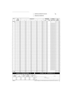 Blocco Registro Corrispettivi primanota dettaglianti data ufficio 29,7x21,5 cm 12x2 copie autoricalcanti - DU168512C00