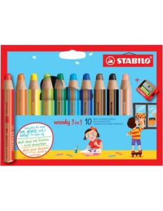 Matite colorate Stabilo Woody 3 in 1