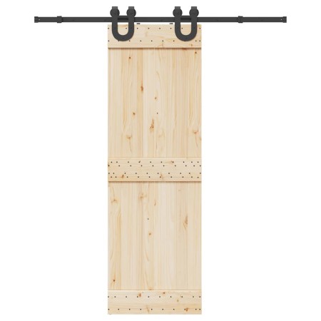 Kit di Binari per Porte Scorrevoli 183 cm Acciaio Nero