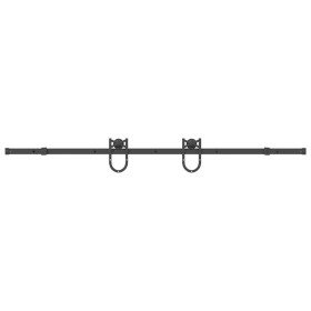 Kit di Binari per Porte Scorrevoli 200 cm Acciaio Nero
