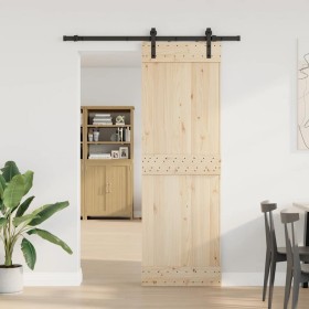 Kit di Binari per Porte Scorrevoli 152,5 cm Acciaio Nero 2