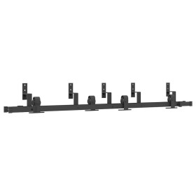 Kit di Binari per Porte Scorrevoli 183 cm Acciaio Nero