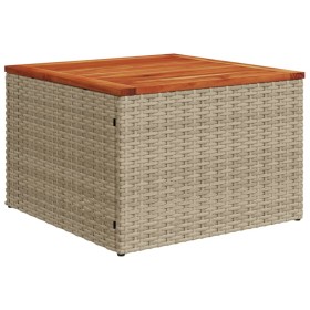 Set Divano da Giardino 12 pz con Cuscini Beige Misto Polyrattan 2