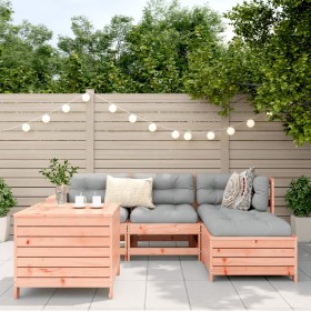 Set Divani da Giardino 5 pz in Legno Massello Abete Douglas 2