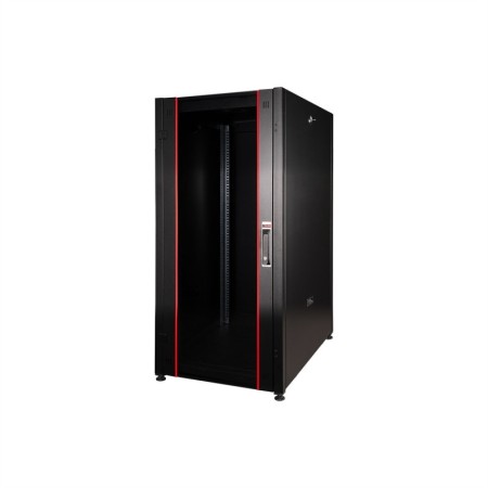 ARMADIO RACK PER RETI 19 26U (A)1291, (L)800, (P)800 COLORE NERO PORTA VETRO SERIE EAVI