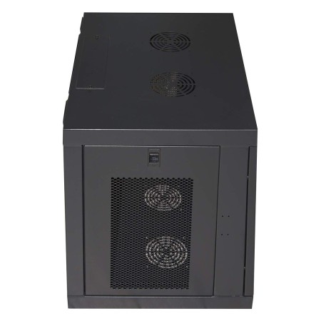 ARMADIO RACK 19 9U CON PORTE TRAFORATE MM 510 (A), 600 (L), 450 (P) COLORE NERO