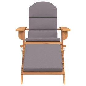 Sedia Adirondack Giardino con Poggiapiedi Legno Massello Acacia 2