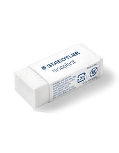 Gomma Rasoplast per matita Staedtler - 43 x19 x13 mm - bianca - conf. 30 pezzi - 526B30 2