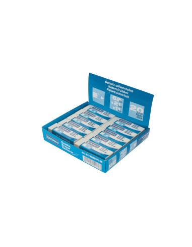 Gomma bianca fascettata singolarmente Donau 62x21x11 mm 7304001PL-09