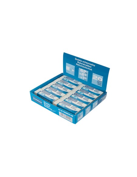 Gomma bianca fascettata singolarmente Donau 62x21x11 mm 7304001PL-09