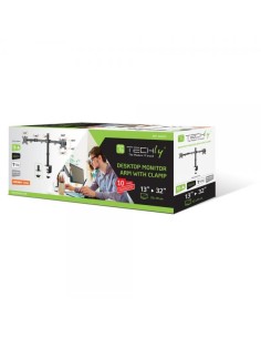 Supporto da Scrivania per 2 Monitor 13-32'' a Morsetto 2